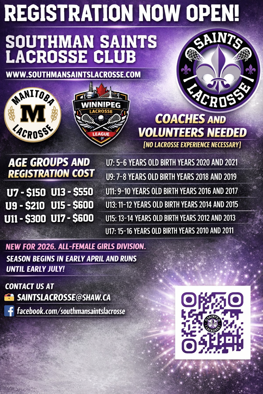 Register for Lacrosse